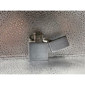 2007 Zippo Lighter Brushed Chrome USA Made Matching Insert Sparks Clean‎